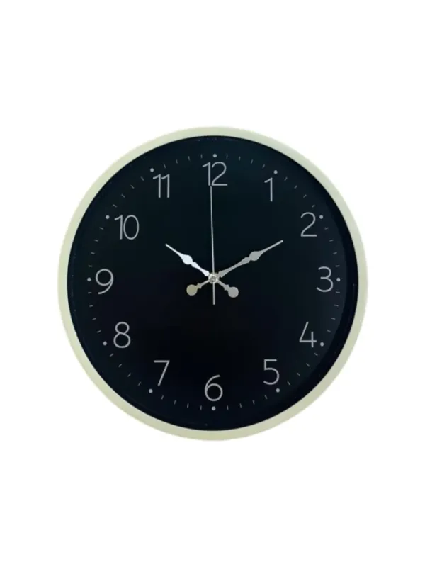 Krem Plastik Duvar Saati 36 cm · Model PP-3647X