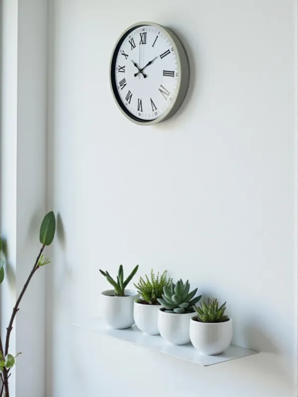 Roma Rakamlı Krem Plastik Duvar Saati 36 cm · Model PP-3654X