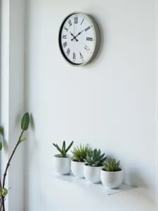 Roma Rakamlı Krem Plastik Duvar Saati 36 cm · Model PP-3654X