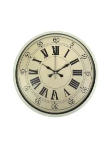 Retro Görünümlü Krem Plastik Duvar Saati 36 cm · Model PP-3665X