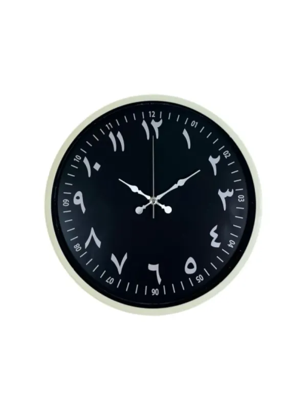 Krem Plastik Duvar Saati 36 cm · Model PP-3692X