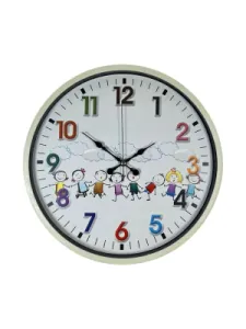 Çocuk Odası Krem Plastik Duvar Saati 36 cm · Model PP-3693X