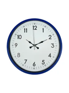 Lacivert Plastik Duvar Saati 36 cm · Model PP-3605V