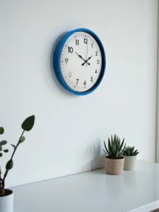 Mavi Plastik Duvar Saati 36 cm · Model PP-3605M