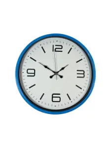 Mavi Plastik Duvar Saati 36 cm · Model PP-3608M