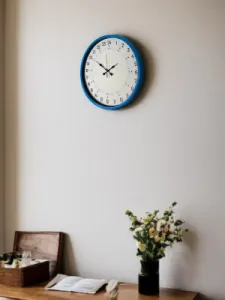 Göstergeli Mavi Plastik Duvar Saati 36 cm · Model PP-3697M