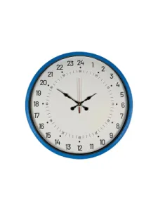 Göstergeli Mavi Plastik Duvar Saati 36 cm · Model PP-3697M