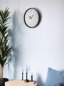 Mor Plastik Duvar Saati 36 cm · Model PP-3604Z