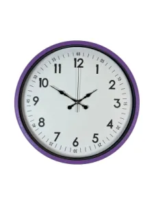 Mor Plastik Duvar Saati 36 cm · Model PP-3605Z
