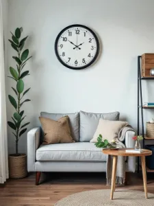 Siyah Plastik Duvar Saati 36 cm · Model PP-3601B