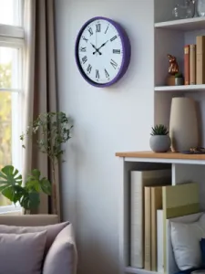 Mor Plastik Duvar Saati 36 cm · Model PP-3654Z