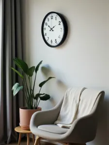 Siyah Plastik Duvar Saati 36 cm · Model PP-3601B