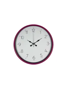 Pembe Plastik Duvar Saati 36 cm · Model PP-3604P