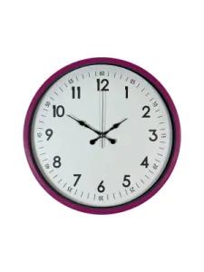 Pembe Plastik Duvar Saati 36 cm · Model PP-3605P