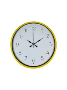 Sarı Plastik Duvar Saati 36 cm · Model PP-3604Y