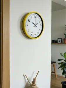 Sarı Plastik Duvar Saati 36 cm · Model PP-3605Y