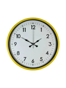 Sarı Plastik Duvar Saati 36 cm · Model PP-3605Y