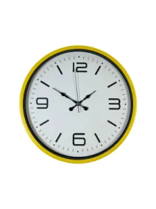 Sarı Plastik Duvar Saati 36 cm · Model PP-3608Y