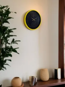 Sarı Plastik Duvar Saati 36 cm · Model PP-3612Y