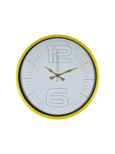 Sarı Plastik Duvar Saati 36 cm · Model PP-3648Y