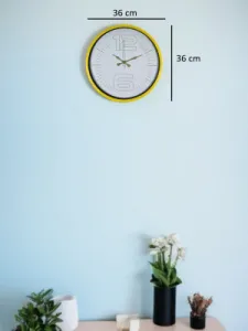 Sarı Plastik Duvar Saati 36 cm · Model PP-3648Y