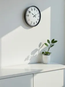 Gri Plastik Duvar Saati 36 cm · Model PP-3601K