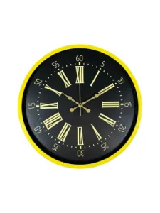 Sarı Plastik Duvar Saati 36 cm · Model PP-3658Y