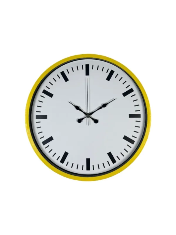 Sarı Plastik Duvar Saati 36 cm · Model PP-3689Y