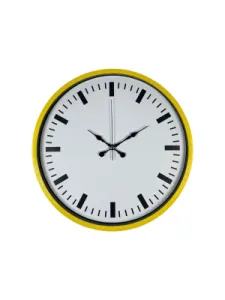 Sarı Plastik Duvar Saati 36 cm · Model PP-3689Y