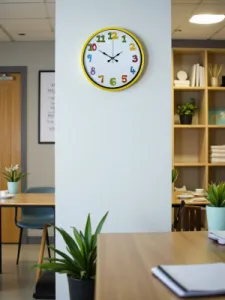 Çocuk Odası Sarı Plastik Duvar Saati 36 cm · Model PP-3694Y