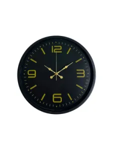 Siyah Plastik Duvar Saati 36 cm · Model PP-3644B