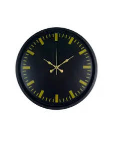 Siyah Plastik Duvar Saati 36 cm · Model PP-3688B