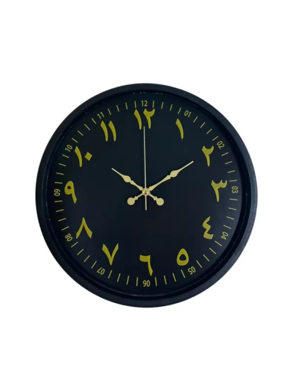 Siyah Plastik Duvar Saati 36 cm · Model PP-3691B