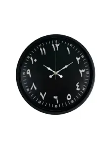 Siyah Plastik Duvar Saati 36 cm · Model PP-3692B