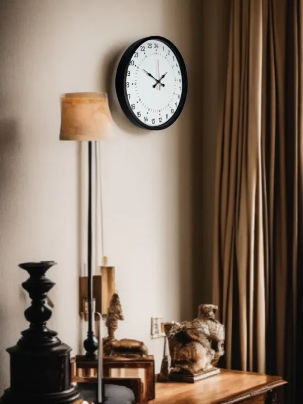 Göstergeli Siyah Plastik Duvar Saati 36 cm · Model PP-3697B