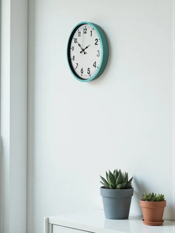 Turkuaz Plastik Duvar Saati 36 cm · Model PP-3601T