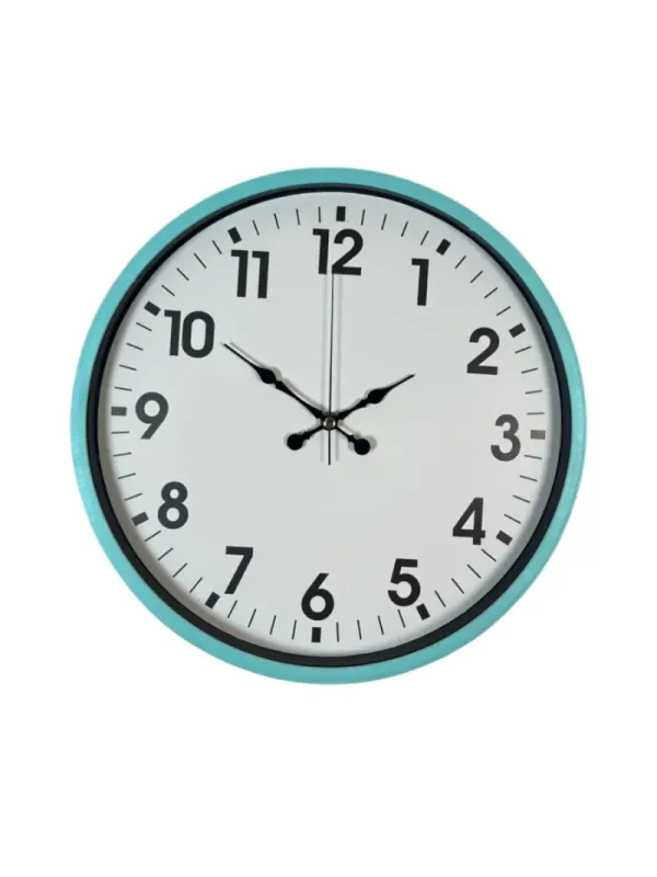 Turkuaz Plastik Duvar Saati 36 cm · Model PP-3601T