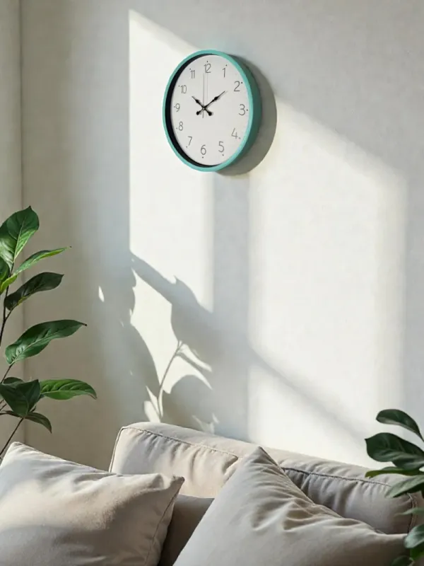 Turkuaz Plastik Duvar Saati 36 cm · Model PP-3604T