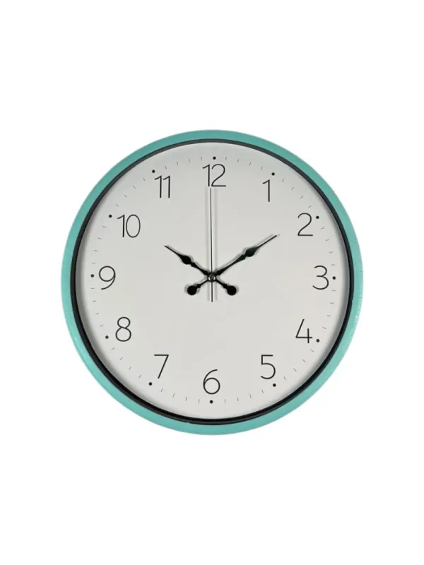 Turkuaz Plastik Duvar Saati 36 cm · Model PP-3604T