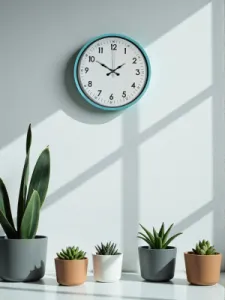 Turkuaz Plastik Duvar Saati 36 cm · Model PP-3605T