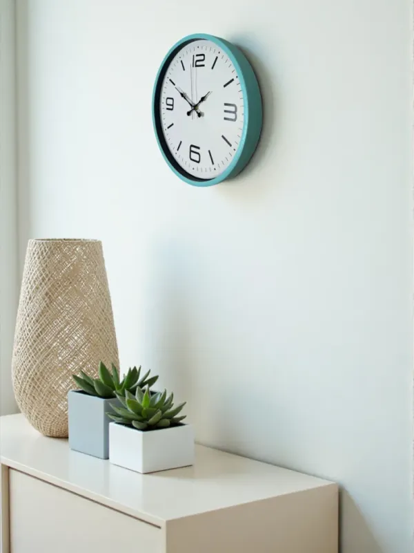 Turkuaz Plastik Duvar Saati 36 cm · Model PP-3608T