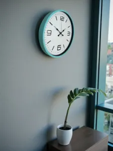 Turkuaz Plastik Duvar Saati 36 cm · Model PP-3608T