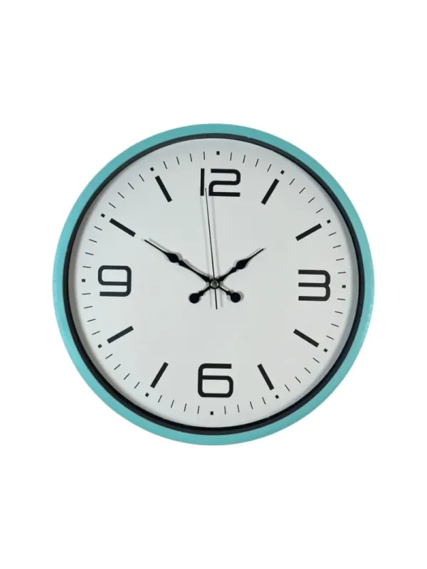 Turkuaz Plastik Duvar Saati 36 cm · Model PP-3608T