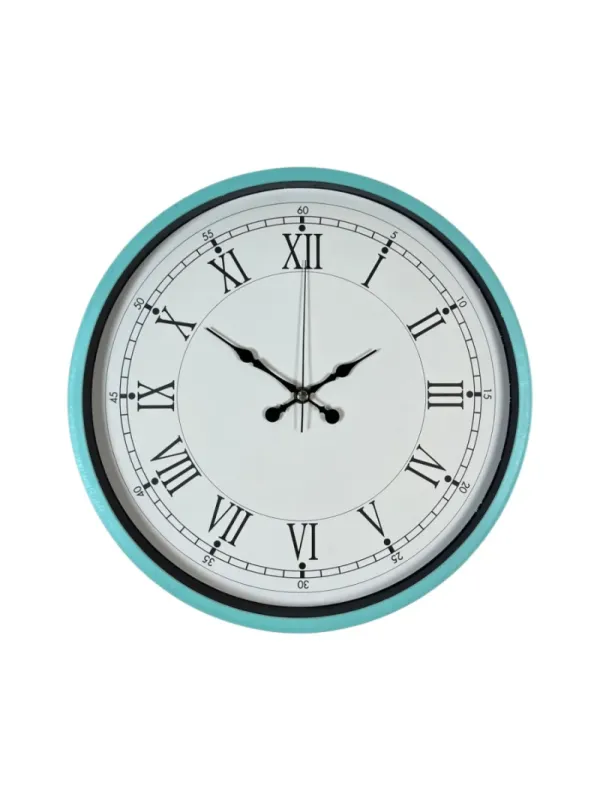 Turkuaz Plastik Duvar Saati 36 cm · Model PP-3655T