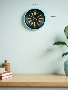 Turkuaz Plastik Duvar Saati 36 cm · Model PP-3658T