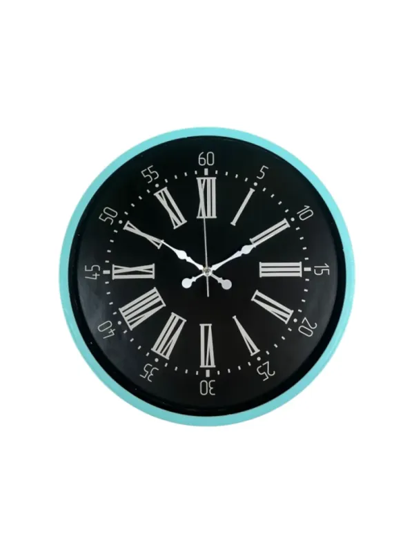 Turkuaz Plastik Duvar Saati 36 cm · Model PP-3659T