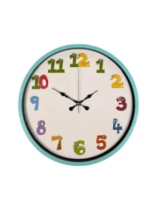 Çocuk Odası Turkuaz Plastik Duvar Saati 36 cm · Model PP-3694T