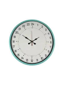 Göstergeli Turkuaz Plastik Duvar Saati 36 cm · Model PP-3697T