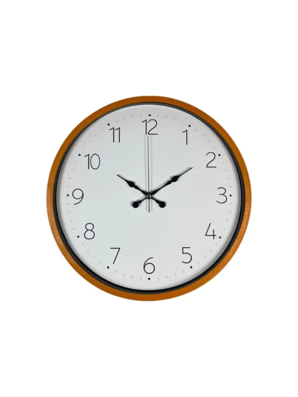 Turuncu Plastik Duvar Saati 36 cm · Model PP-3604O