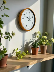 Turuncu Plastik Duvar Saati 36 cm · Model PP-3605O